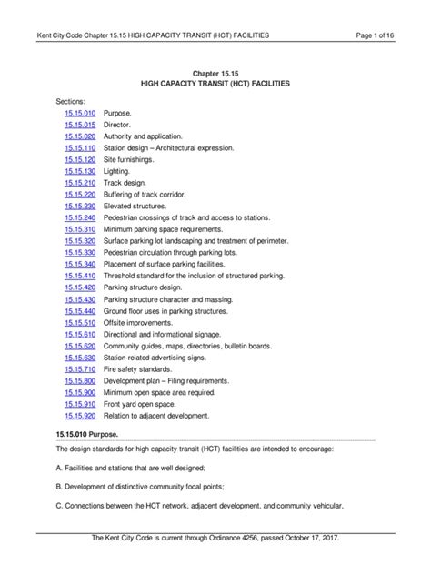Kent City Code.